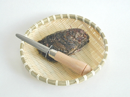 天然岩牡蠣とカキむきナイフ