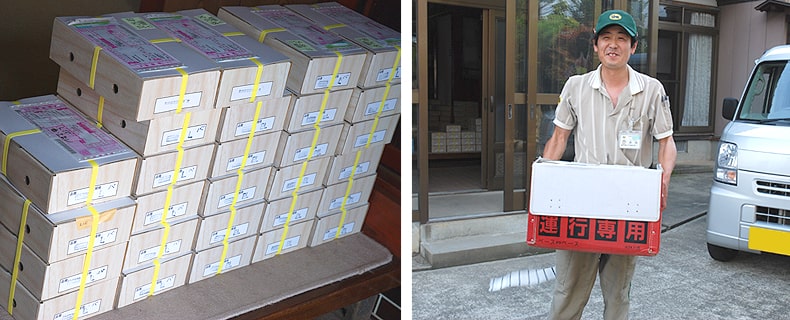 丁寧な集荷作業に支えられています 丁寧な集荷作業に支えられています