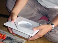 さくらんぼバラ詰め作業その4 さくらんぼバラ詰め作業その4