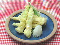 月山筍の天ぷら