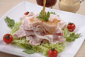 三元豚食べ方冷しゃぶ